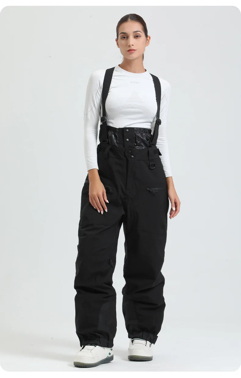 Neue Ski Hose Solide Schnee Frauen Winddicht Wasserdichte Schnee Hosen Warme Atmungsaktive Verdickte Winter Outdoor Snowboard Hosen – Detail 5