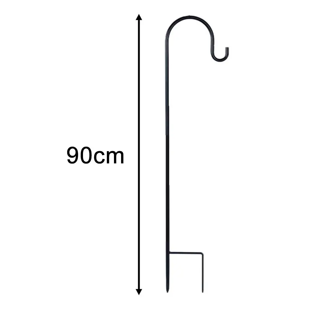 

Adjustable Height Shepherd Hook for Garden Decor Sturdy Wrought Iron Metal for Solar Lights Bird Feeders 35 inch