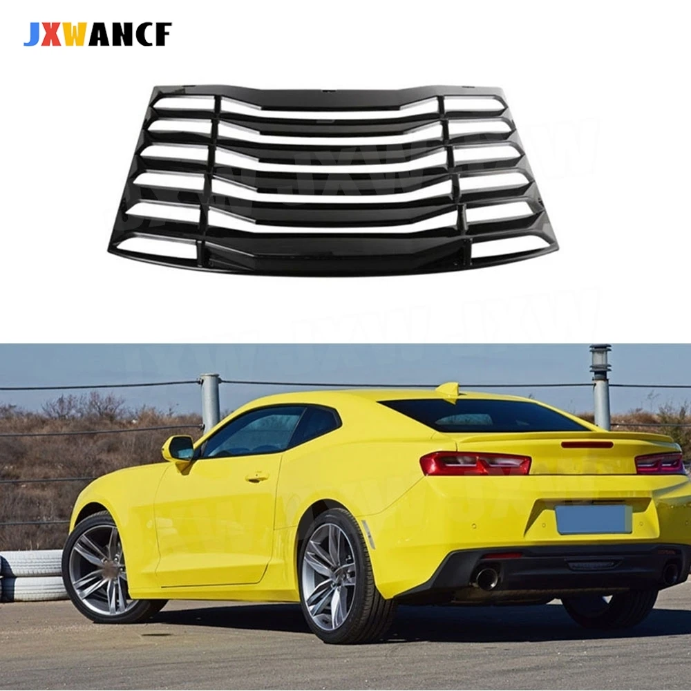 

JXWANCF ABS заднее окно автомобиля, декоративная жалюзи, крышка диффузора для выхода воздуха для Chevrolet Camaro 2016-2019, гриль затвор, автомобили