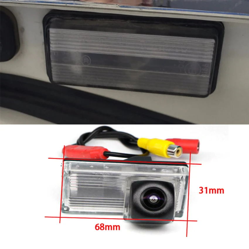 Car Starlight night vision rear view reversing camera For Toyota Land Cruiser LC100  LC120 Prado 1998~2014 CCD HD Waterproof