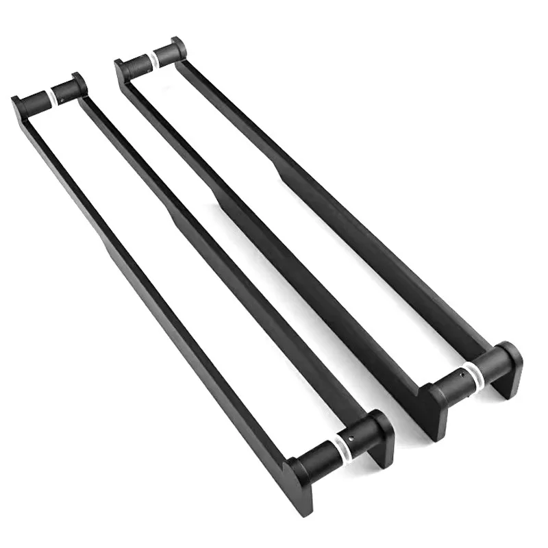 

Black glass door luxury large handle shop large sliding door stainless steel handle office sliding door handle