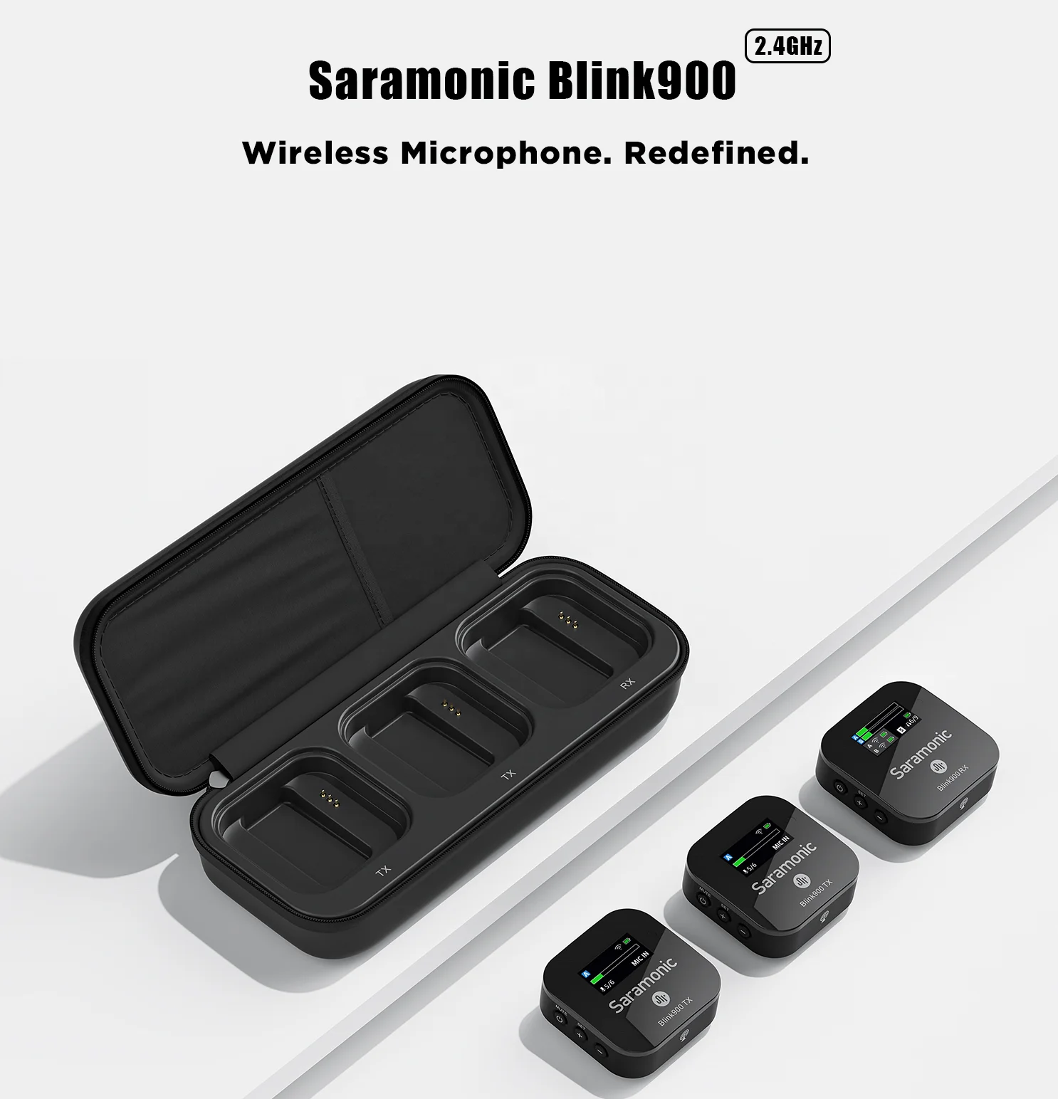 Saramonic Blink900 B2 Advanced 2.4G Dual Channel Wireless Microphone for DSLR Video Camera Smartphone Tablet Computers