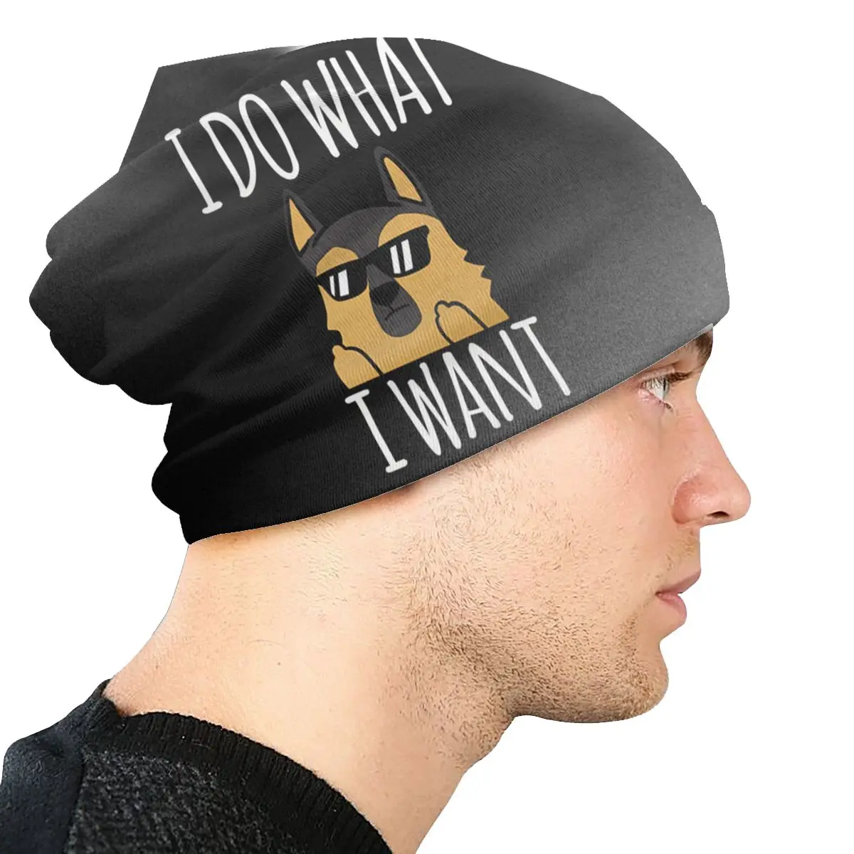 Bonnet Hats German Shepherd Men Women's I Do I What Thin Cap Street Skullies Beanies Caps