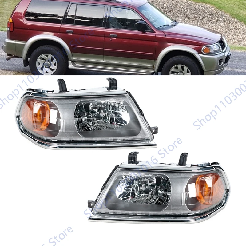 Para Mitsubishi Montero Pajero Sport 2000-2004 faro de parachoques delantero conjunto de luz antiniebla faro de freno de carrera piezas de automóvil