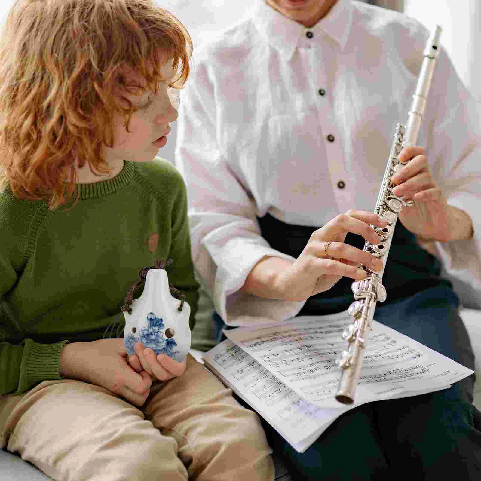 Ocarina Instrumento de prática infantil Instrumentos musicais portáteis Mini buraco doméstico