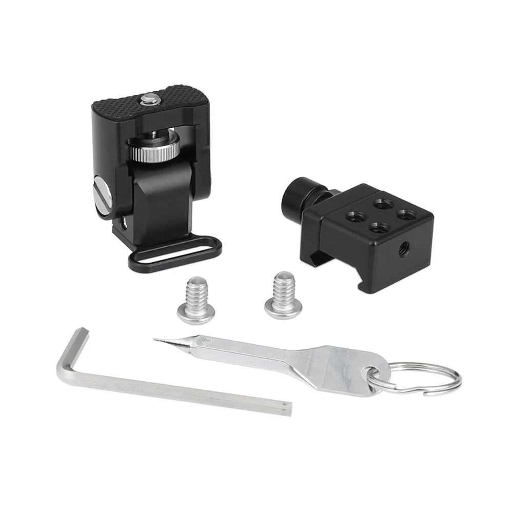 HDRIG NATO Clamp Quick Release NATO Support Bracket With 1/4"-20 Thread Screw Mount For DSLR Camera Monitor