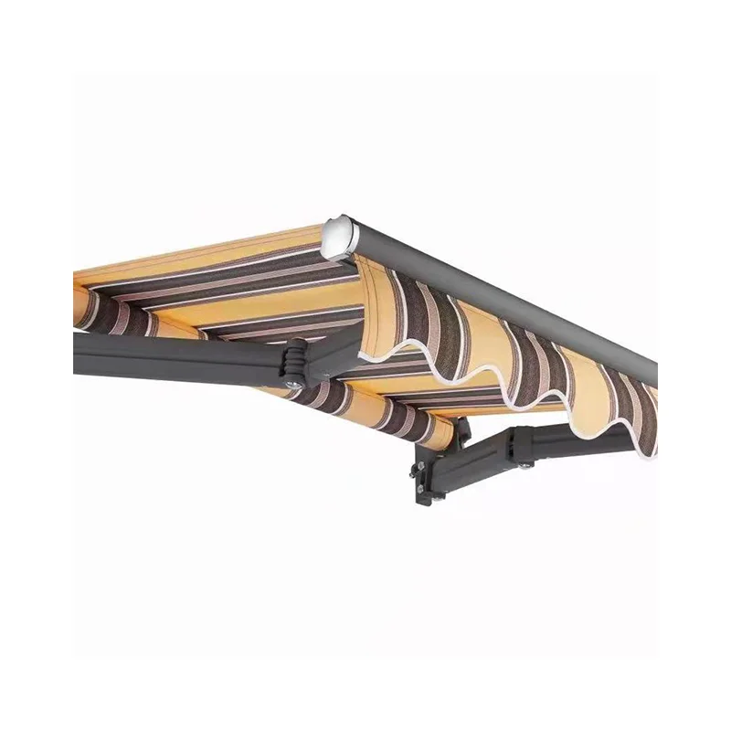 Customizable Outdoor Retractable Sunshade Durable Aluminum Alloy Frame Motorized Remote Control Easy Assembly Balcony Pool