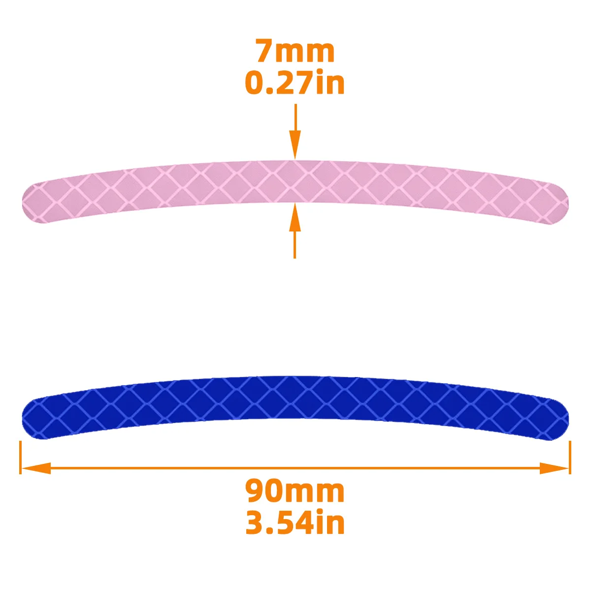 40-teiliges Set Blaue/Rosa Reflektierende Felgenaufkleber, Selbstklebende DIY-Dekoration für Auto, Motorrad und Fahrrad – Detail 2