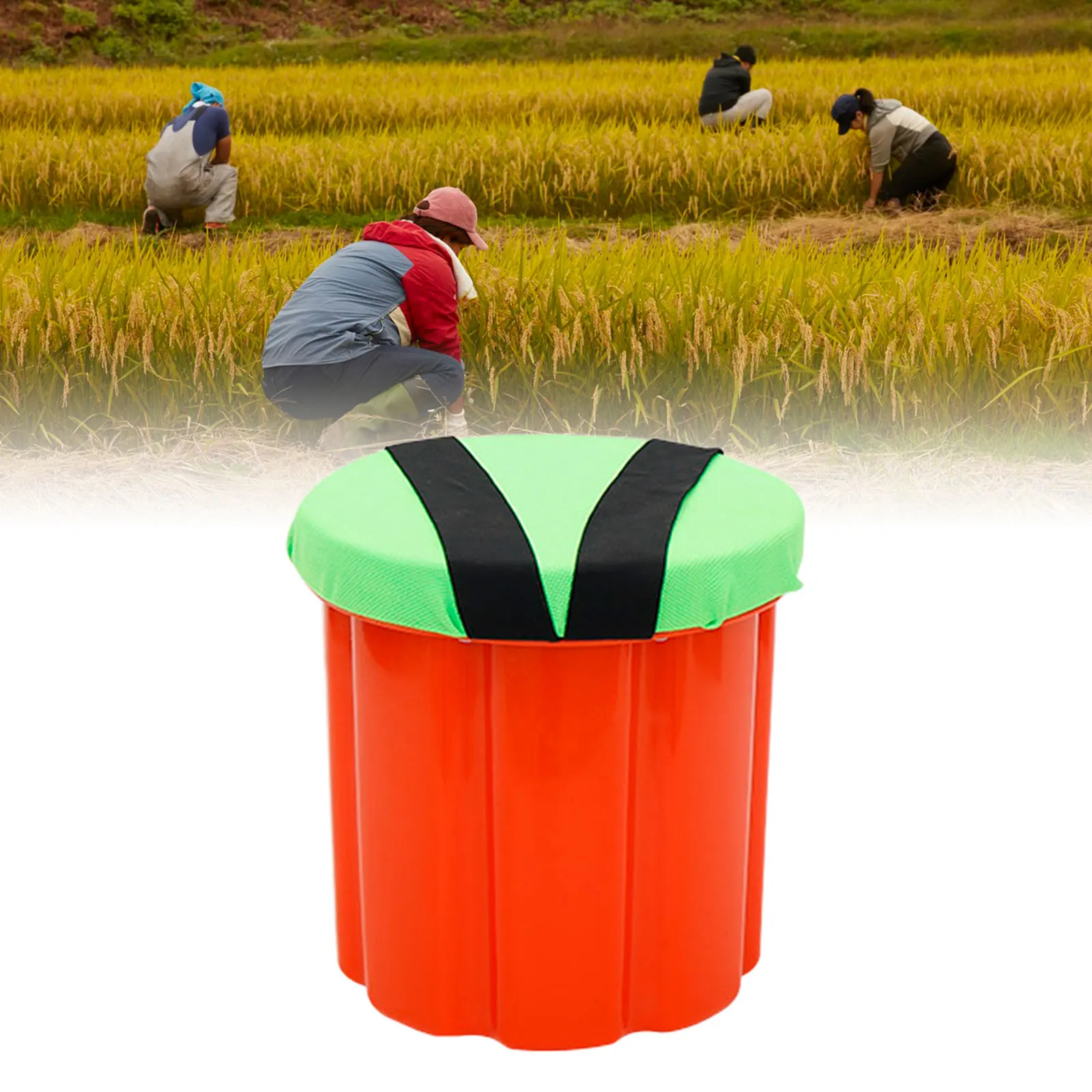 Fashion Multifuncitonal Garden Wearable Stool Portable Farm Fishing Cushion Lightweight Small Round Workseat For Outdoor Events