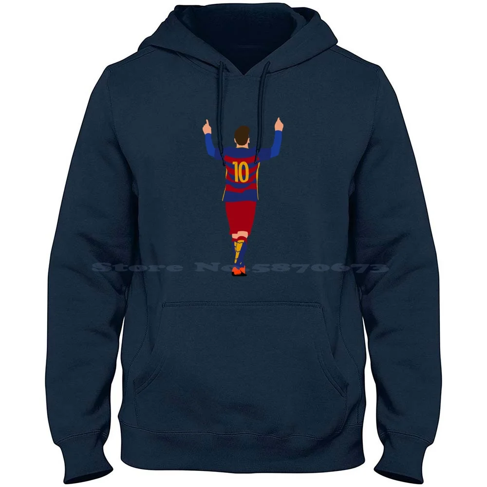 Lionel Fc 100% Cotton Hoodie T Shirt Fc Lionel Soccer Football Argentina Spain Futbol Ronaldo Catalan