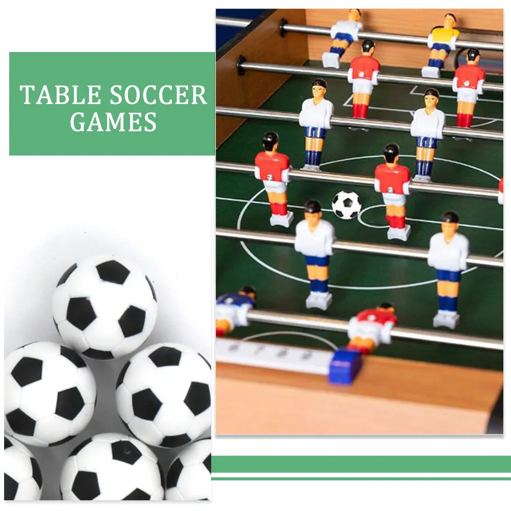 6pcs Mini Foosball Balls Table Foosball Soccer Replacement Footballs Table Soccer Balls 23mm