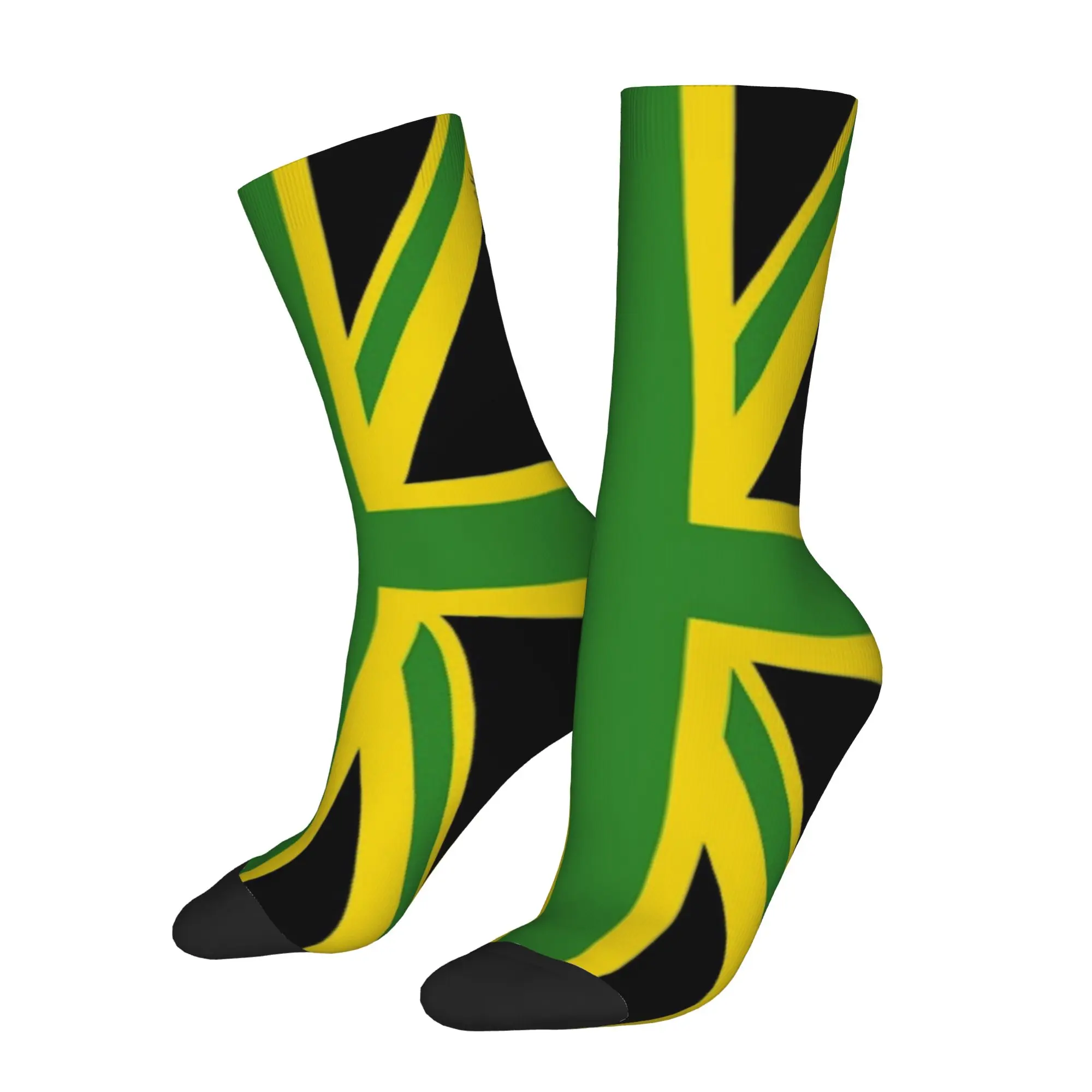 Jamaica Flag Socks Merchandise For Men Women  Middle Tube Socks Super Soft Best Gift Idea