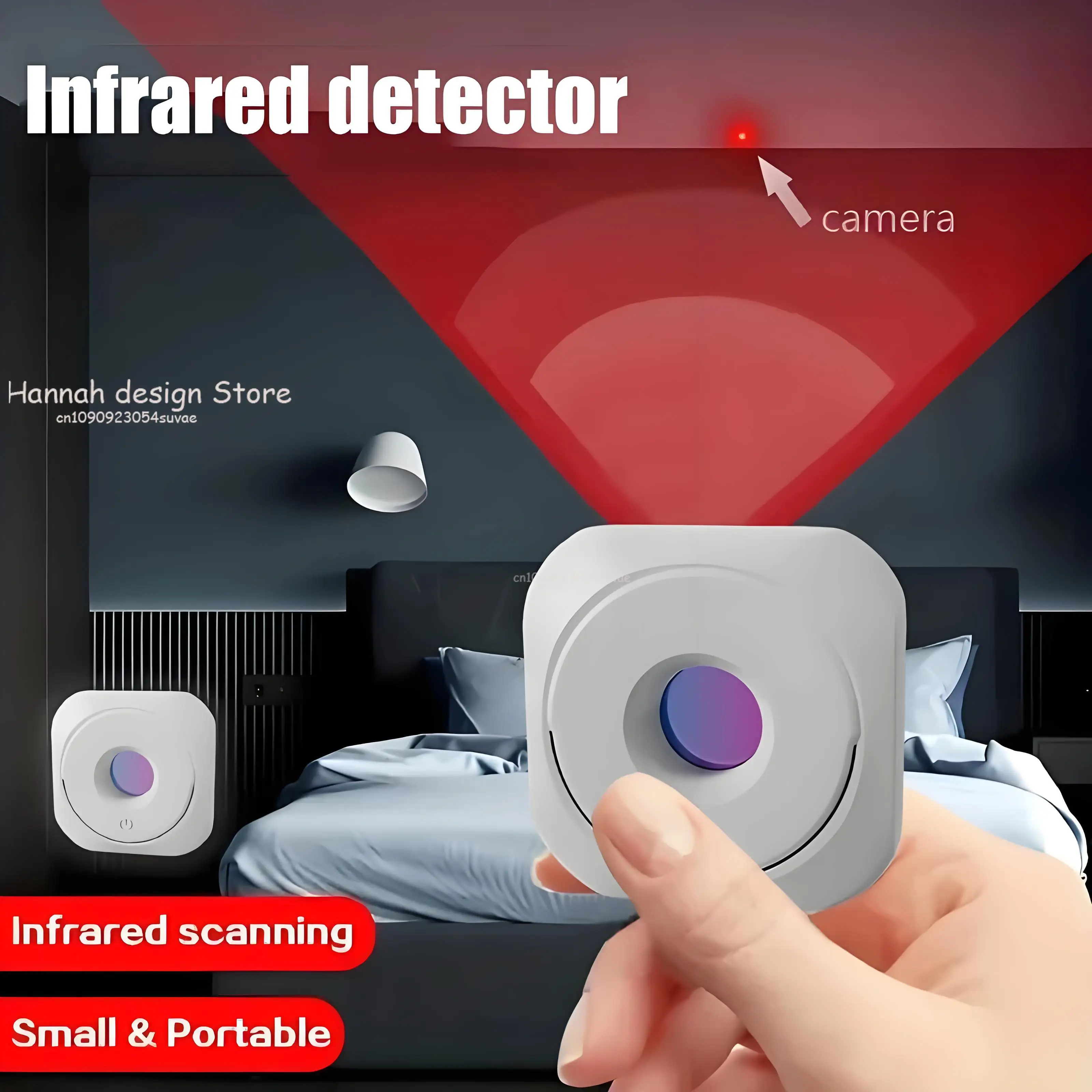 

Портативный инфракрасный детектор, анти-камера для отеля, защита конфиденциальности, артефакт, зарядка через USB, эффективная камера наблюдения, детектор