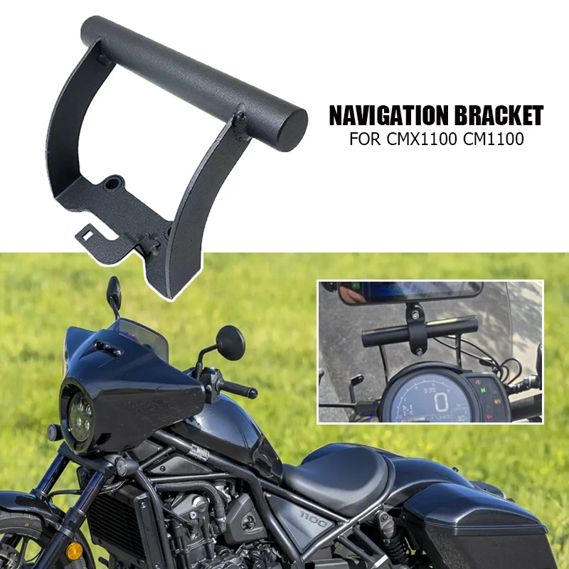 

For Honda CMX1100 CM1100 Motorcycle GPS Phone Front Bar Holder Mount Stand CMX 1100 CM 1100 2021 2022 2023 Navigation Bracket