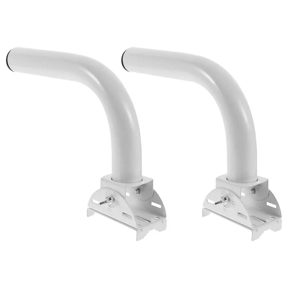 Adjustable Wireless Bridge Antenna Mount for Outdoor Pole, Wall or Elevation – Stainless Steel Bracket (2 pcs)