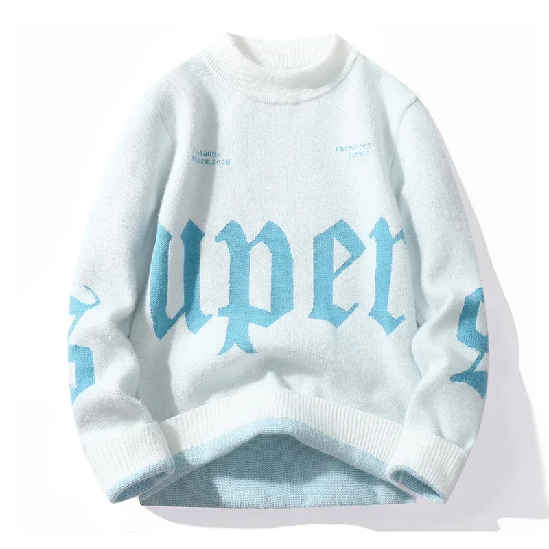 

Зимняя модная теплая вязаная толстовка с круглым вырезом, удобные многофункциональные дышащие мужские свитера для отдыха на открытом воздухе, потертые свитера