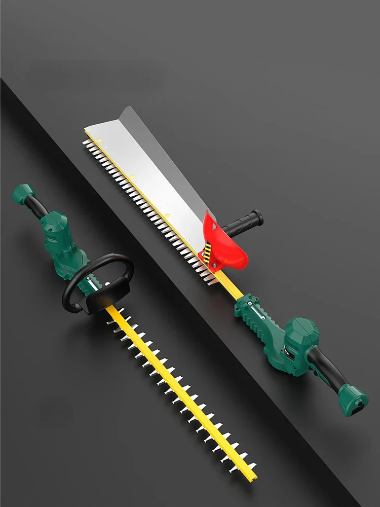 Electric hedge trimmer, rechargeable lithium battery, rough branch pruning and pruning machine, garden greening tool, shrub