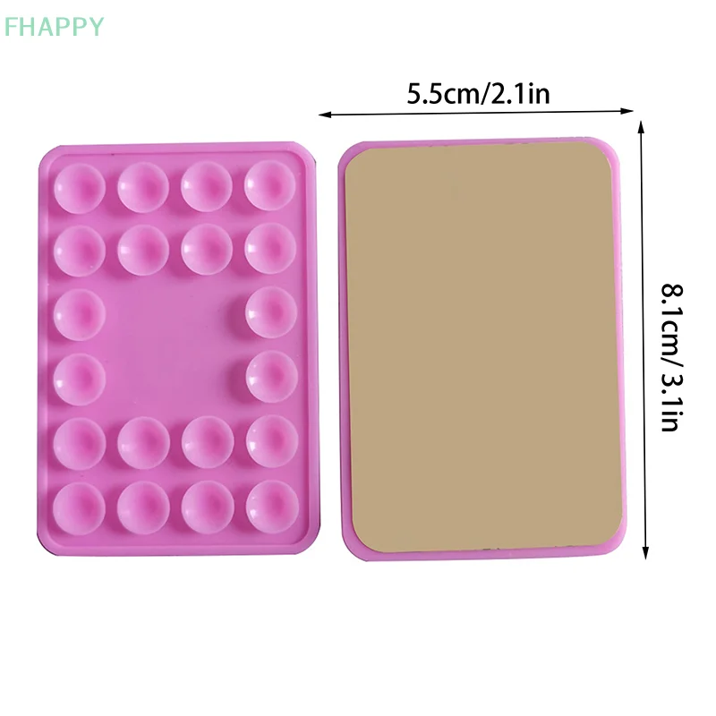 Silicone Suction Pad For Mobile Phone Fixture Suction Cup Backed Adhesive Silicone Rubber Sucker Pad For Fixed Pad
