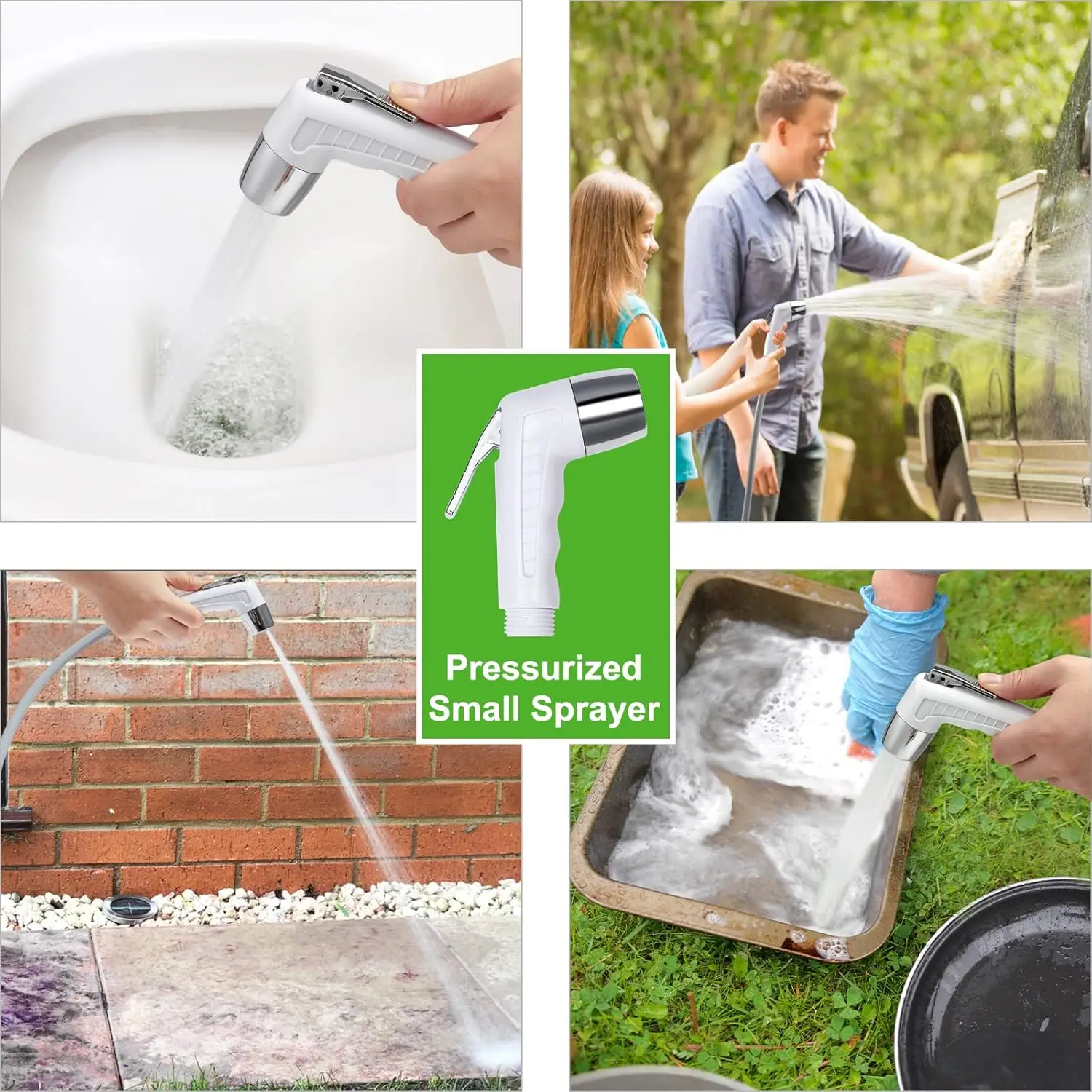 Pompe de douche de camping rechargeable portable avec batterie USB, idéale pour les voyages et la randonnée en plein air