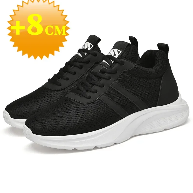 Elevator Shoes Height Increased Shoes for Men Sneakers Increasing Shoes man shoes  Breathable 6-8cm Breathable designer shoes