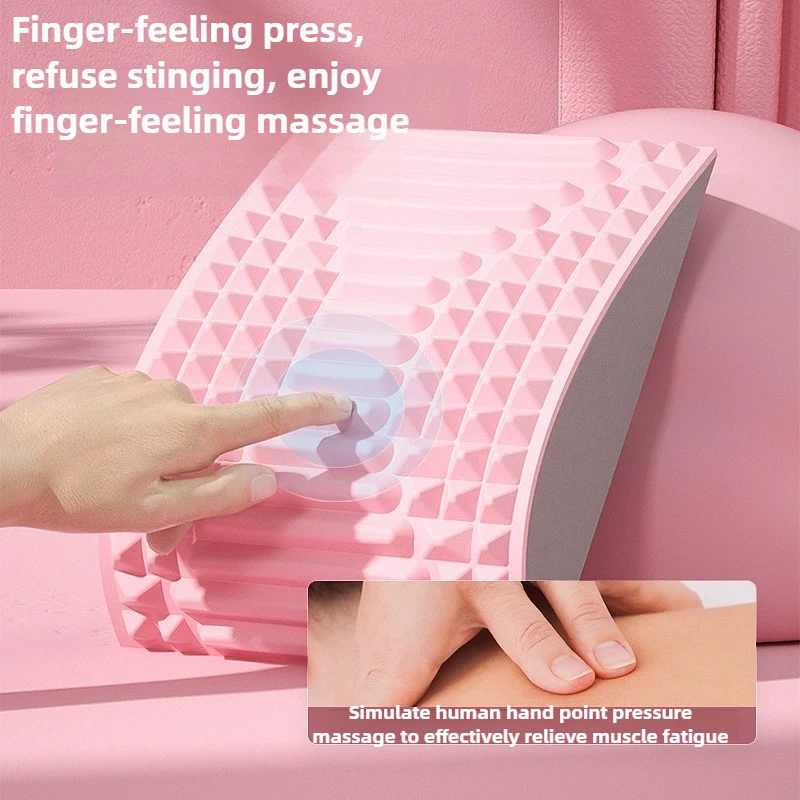 

Neck Lumbar Relief Back Stretcher Pillow Waist Massage Support Posture Corrector for Sciatica Herniated Disc Pain Relief