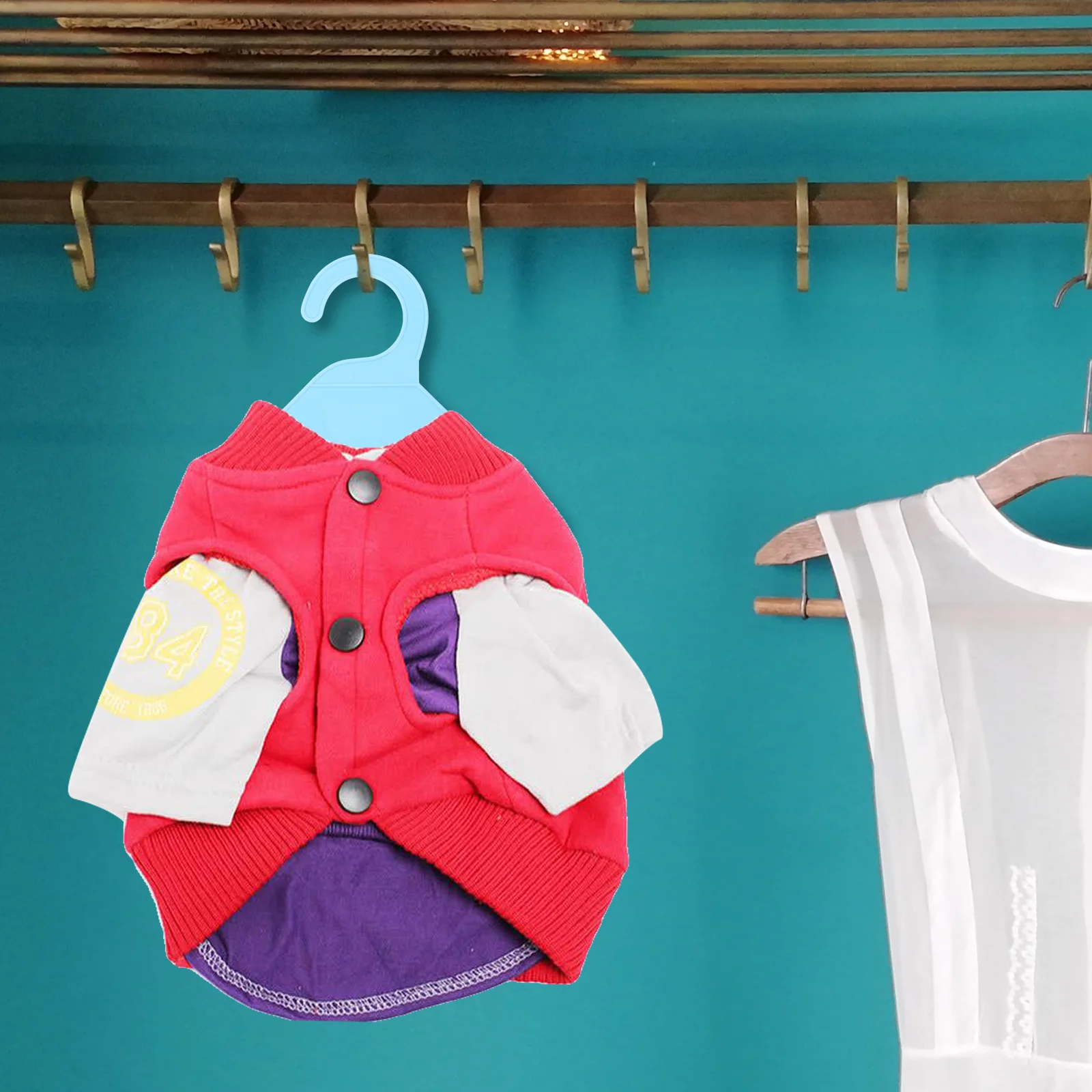 

10Pcs Pet Clothes Hangers Plastic Mini Small Drying Rack Dog Clothing Organizer Cat Coat Drying Dog Clothes Hangers