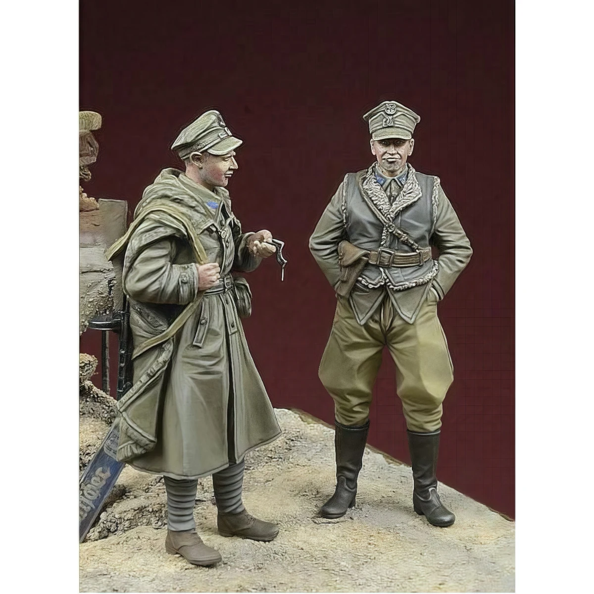1/35 resin unpainted model kit, military theme, Polish freedom fighters in Berlin 1945 unassembled and unpainted GK, 1801R