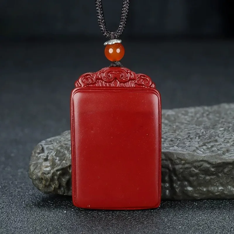 Purple Gold Sand Cinnabar Safety Card No Matter Card Pendant, Gift