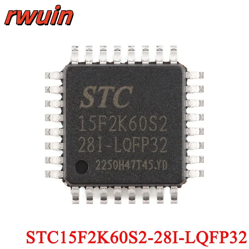 5Pcs/1pc STC15F2K60S2 60KB STC 15F2K60S2 STC15F2K60S2-28I-LQFP32 Enhanced 1T 8051 Microcontroller MCU IC Controller Chip