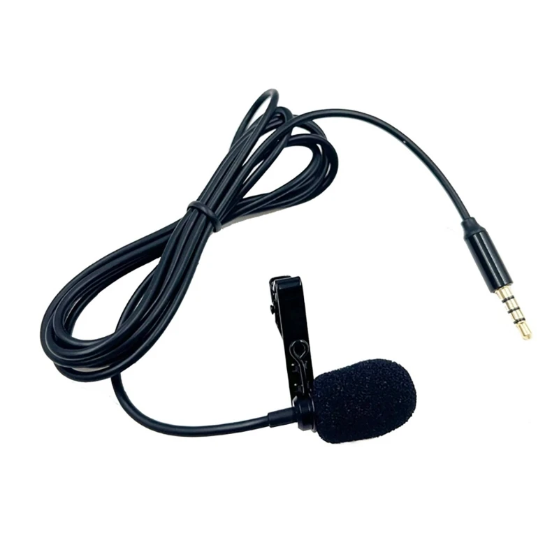 Micrófono portátil de solapa con Clip, Clip de corbata Jack de 3,5mm para teléfono inteligente, PC, solapa con Clip para hablar