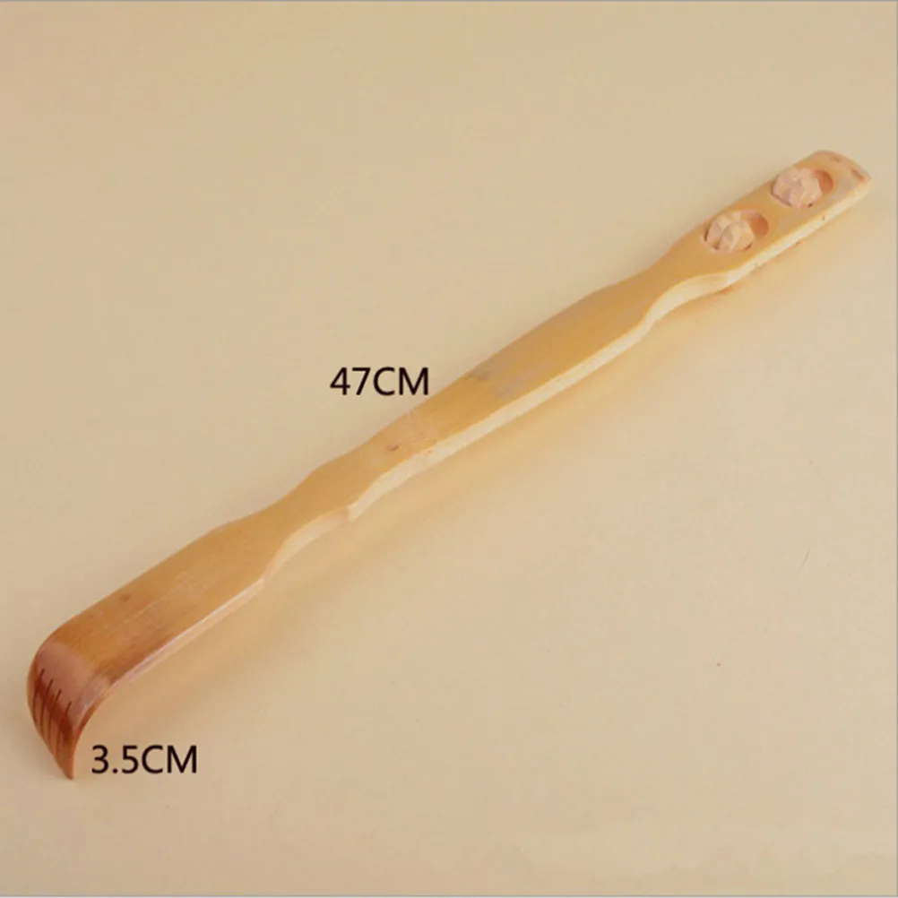 

2Pcs Back Scratcher Bamboo Massage Stick Extendable Smooth Edged for Hard to Reach Itchy Area Relief Body Scratcher Adults and