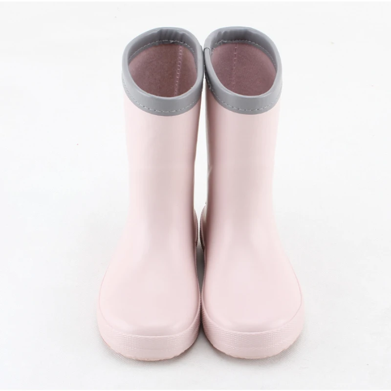 New Children Boys Girls Fashion Rubber Rain Boots Waterproof Non-slip Rainboots For Kids Child Outdoor Water Shoes Wellies Boots