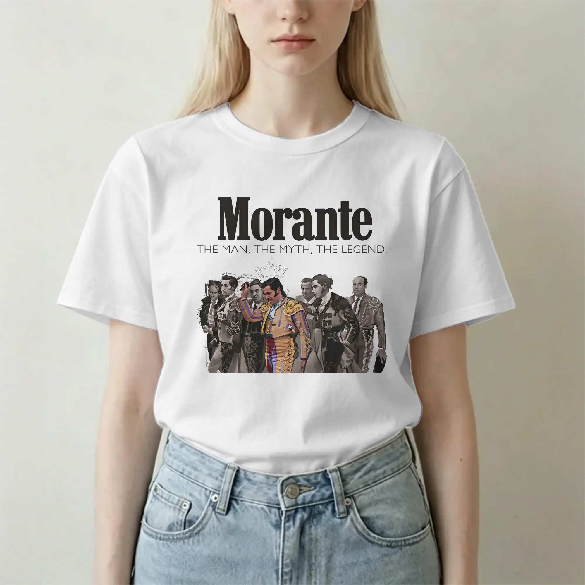 Men Women Morante De La Puebla Matador T Shirt THE MAN Pure Cotton Tops Novelty Short Sleeve Crewneck Tee Shirt Graphic T-Shirts
