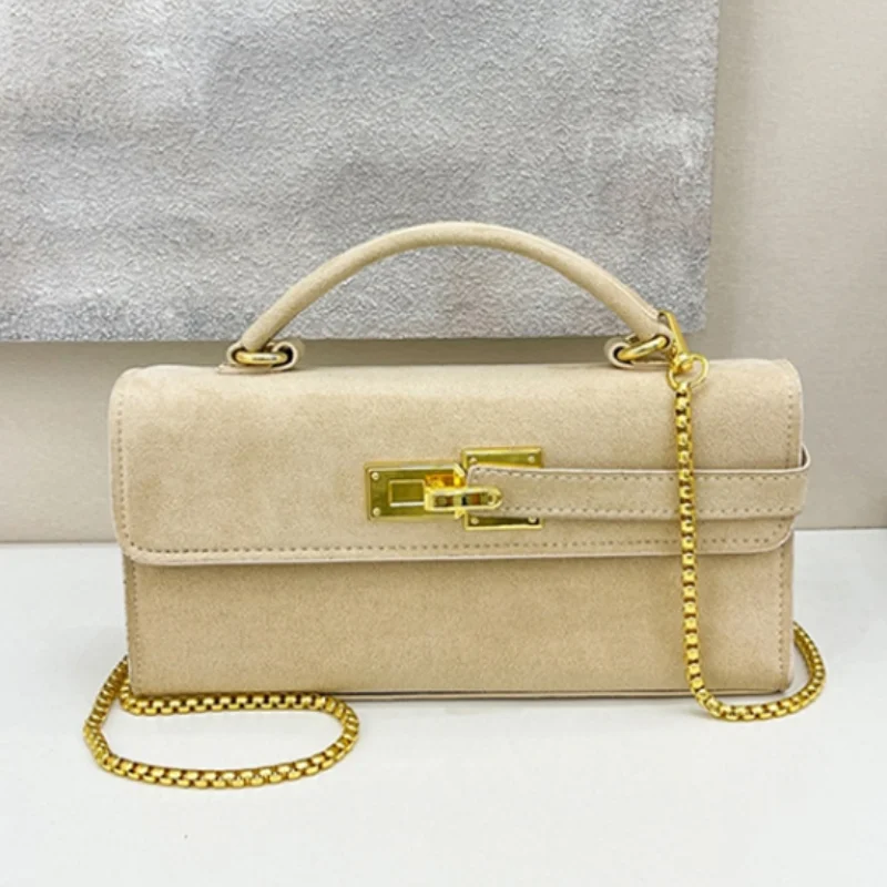 

Брендовая винтажная женская сумка, универсальная сумка на плечо с цветной цепочкой, простая квадратная сумка через плечо с клапаном, женские сумки для поездок на работу