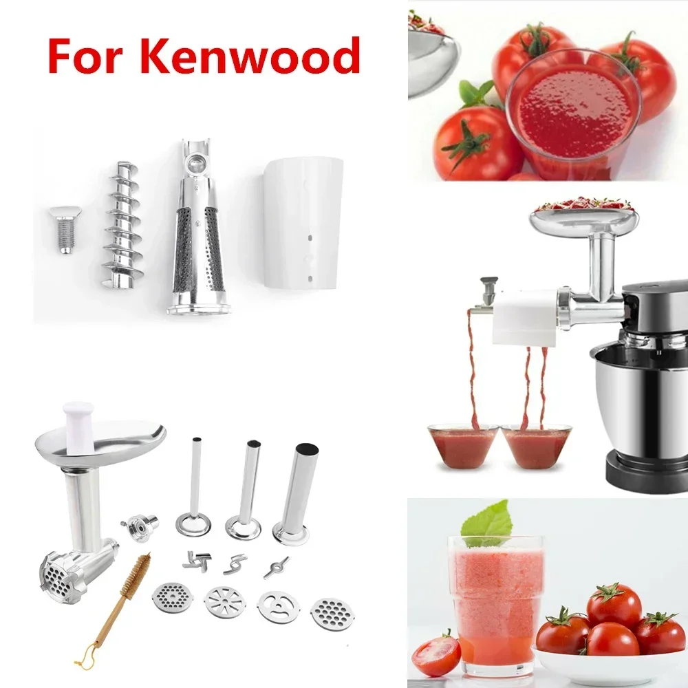 For Kenwood Kmix Chef Major Accessories Fresh Fruits Jucier Vegetables Strainer Attachement Meat Grinder, Sausage Stuffer