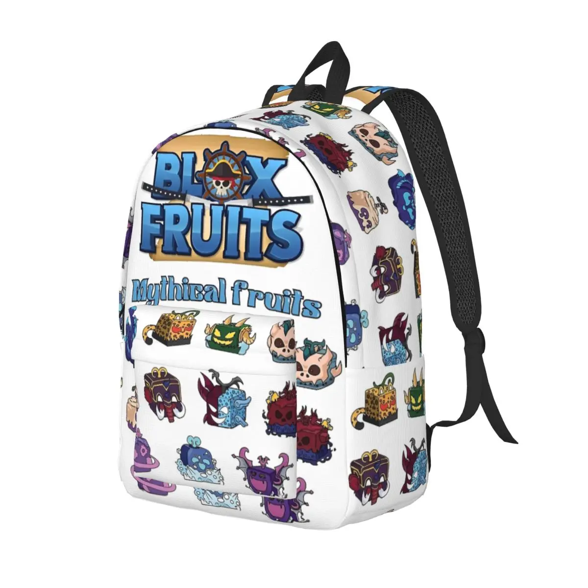 Mythical B-Blox Game Fruits Backpack for Men Women Cool Student Hiking Travel Daypack Cartoon Anime Laptop Canvas Bags Outdoor