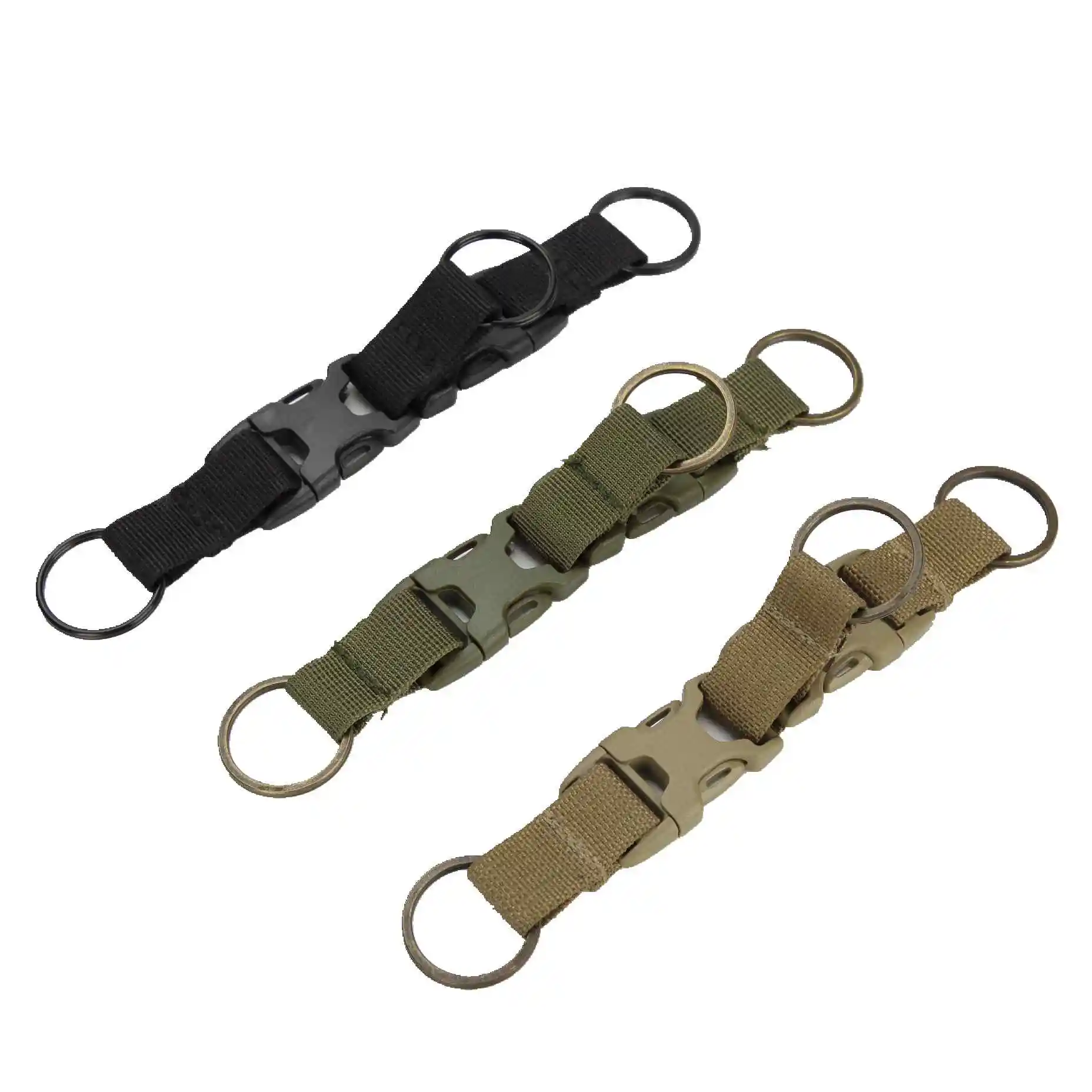 High Strength Nylon Webbing Buckle Molle Hook Clip EDC Outdoor Tactical Backpack Belt Webbing Strap Hanging Buckle Quick Hook