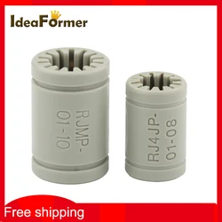 4pcs RJMP-01 RJ4JP Plastic Linear Bearings Bushing PolymerIgus Igus Drylin Bearing Shaft for 3D Printer Parts Prusa Mendel DIY