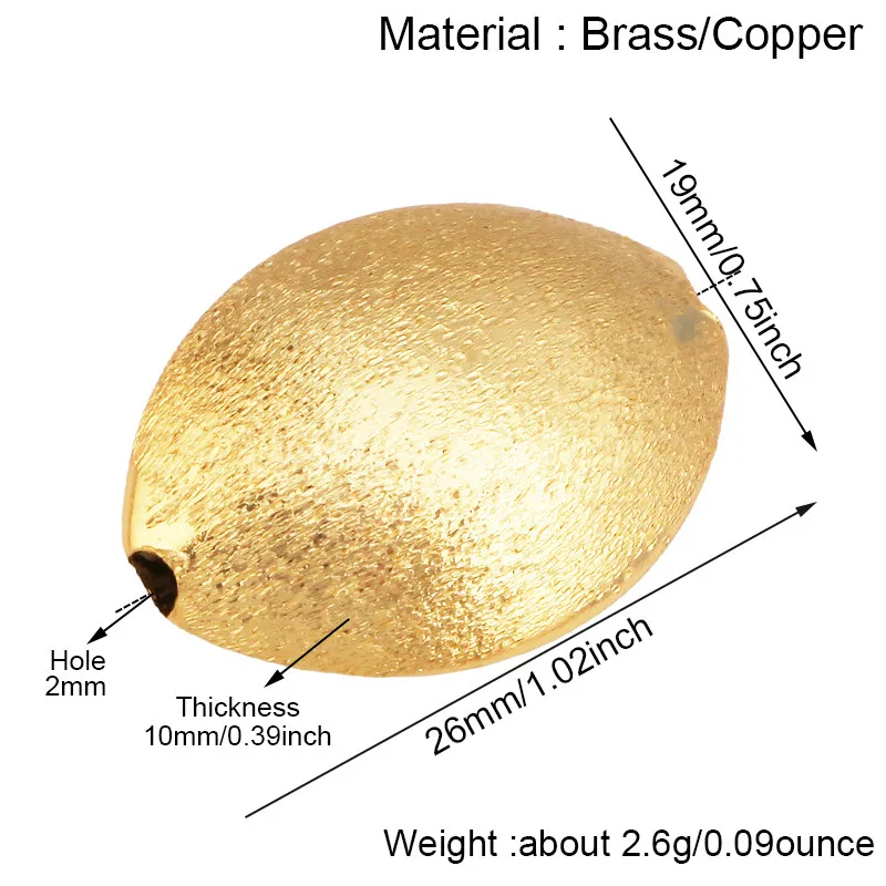 Classic Heart Geometric Spacer Beads Flat Beads Gold Plated Jewelry Making Supplies for Bracelet Necklace Findings Supplies T14