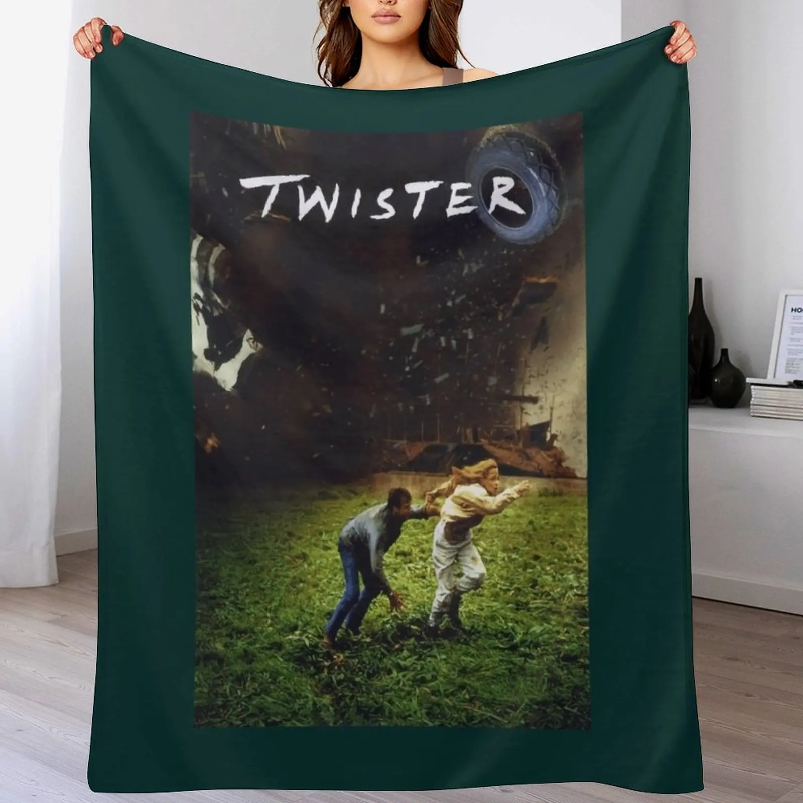 Twister 1996 Movie Solid Color Casual Sports Throw Blanket Multi-Purpose for winter Soft Blankets