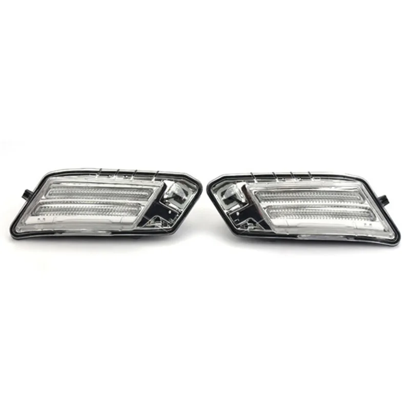 

Car Front Bumper Bar Light LED Turn Signal Indicator Light Fog Light For Volvo XC60 2008-2013-A28K