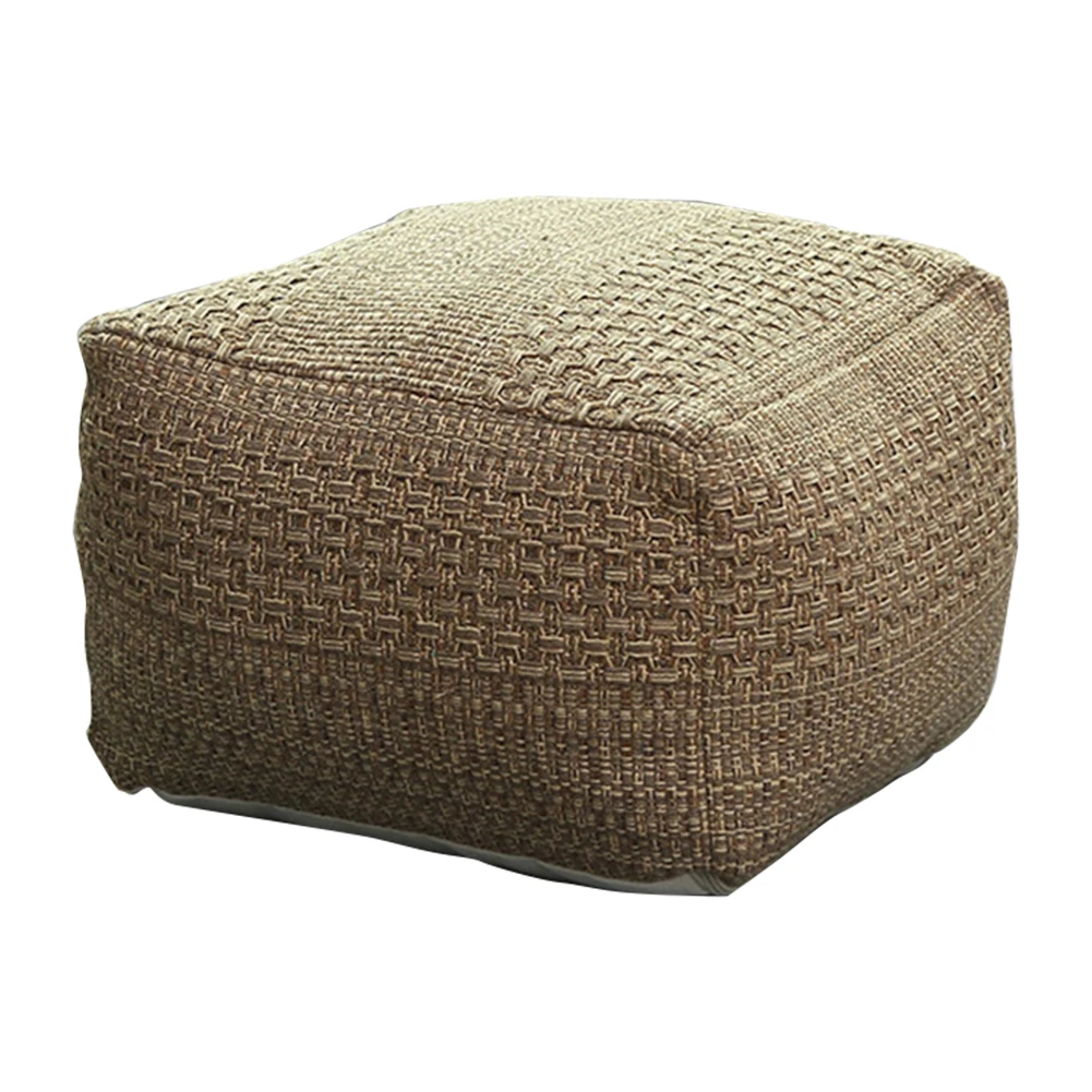 Footstool Protector Cover Multifunctional Ottoman Cover Soft Polyester Fabric Slipcover for Living Room Bedroom