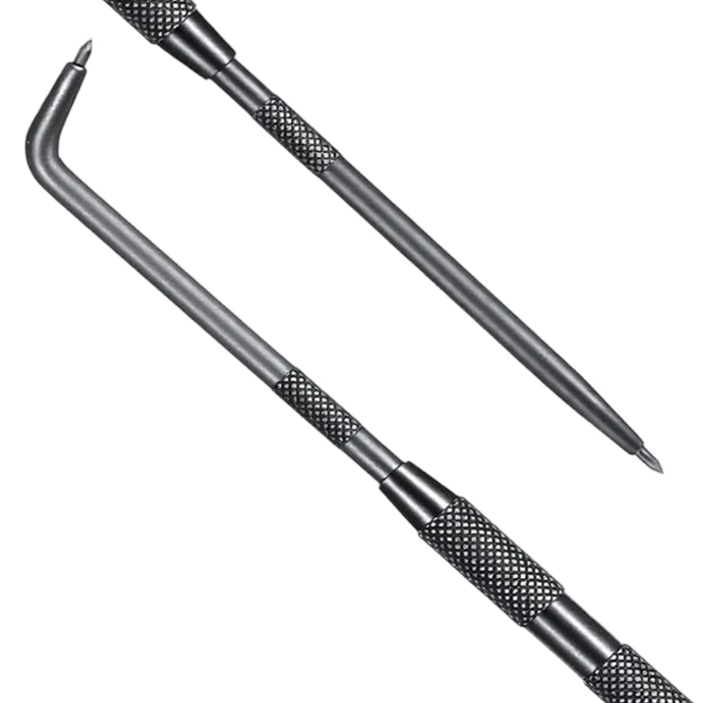 Carbide For Double Pointed Scriber Metal Scribe Tool 235mm Heat Treated 45 grade steel Knurled Head For Stable Marking