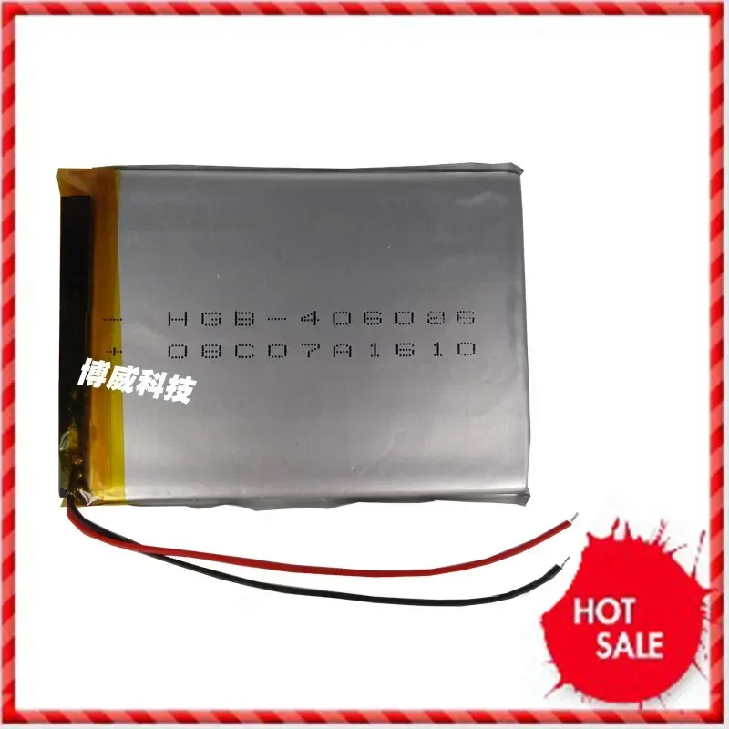 Neue 3,7-Polymer-Lithium-Batterie 406090, MP3, MP4, MP5, Bluetooth, kleines Spielzeug, GPS-Spielmaschine, wiederaufladbare Li-Ionen-Zelle, gut