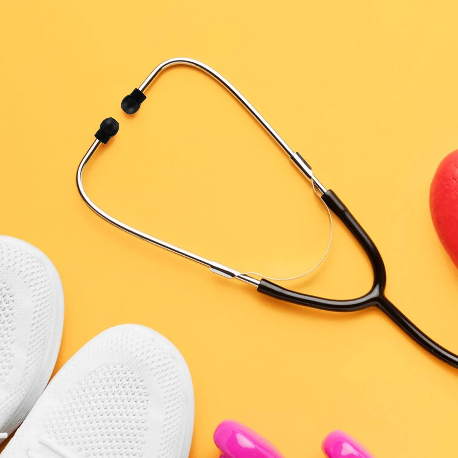 

1 Pair Silicone Stethoscope Earplugs Soft Comfortable Replacement Ear Tips Noise Blocking Medical Accessories for Accurate