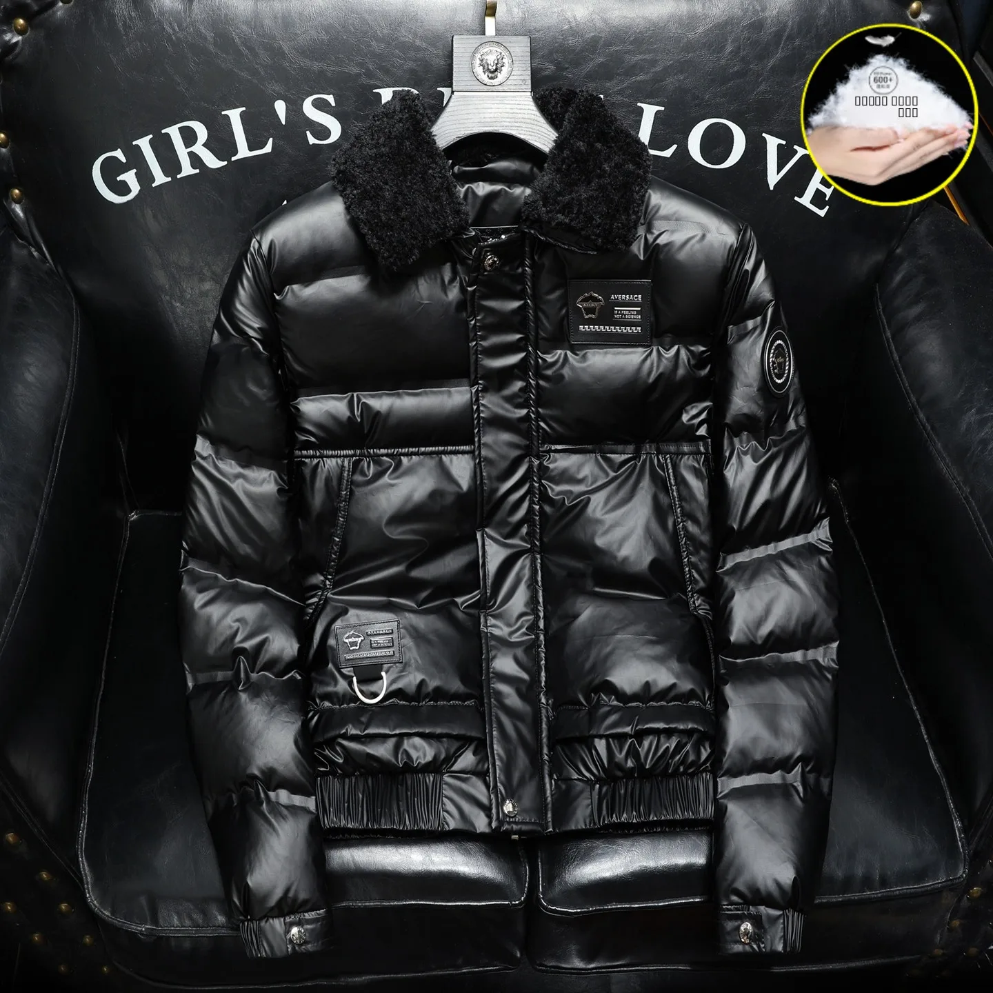 

Высококачественная куртка-пуховик 90% пух, модная, с отложным воротником, трендовая, средней длины, на молнии, теплая, полиэстер...