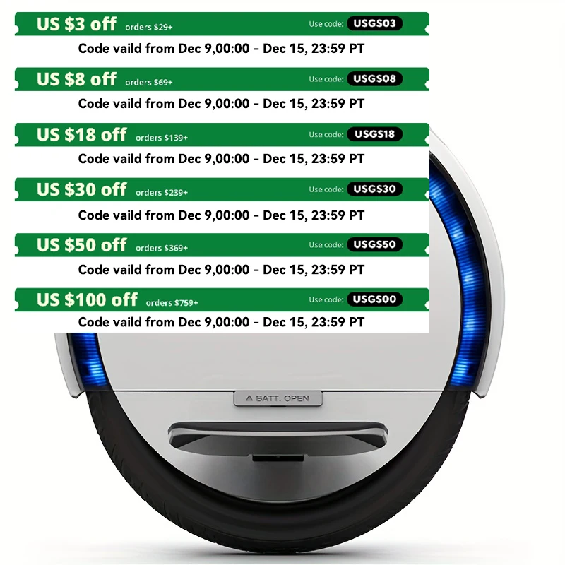 Ninebot One S2 Electric Unicycle With 310 Wh Battery 15Mph 500 Watt Motor