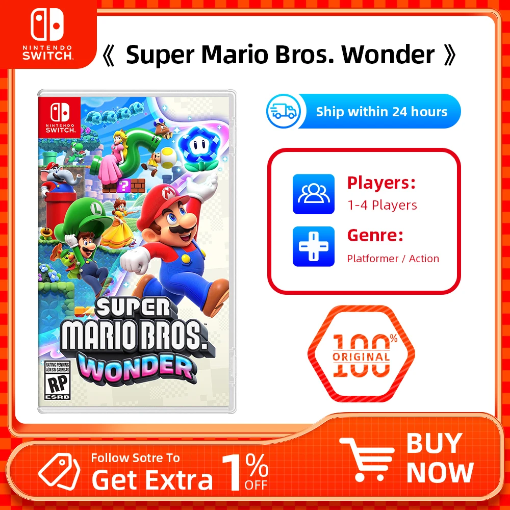 سوبر ماريو بروس خرطوشة حبر فيزياء لعبة التبديل nintenso ، دعم التلفزيون ، وضع راحة اليد على الطاولة