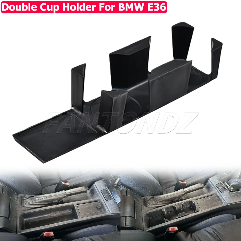 For BMW E36 Dual Cup Holder Storage Box Beverage Car Cup Holder Durable Car Interior Accessories