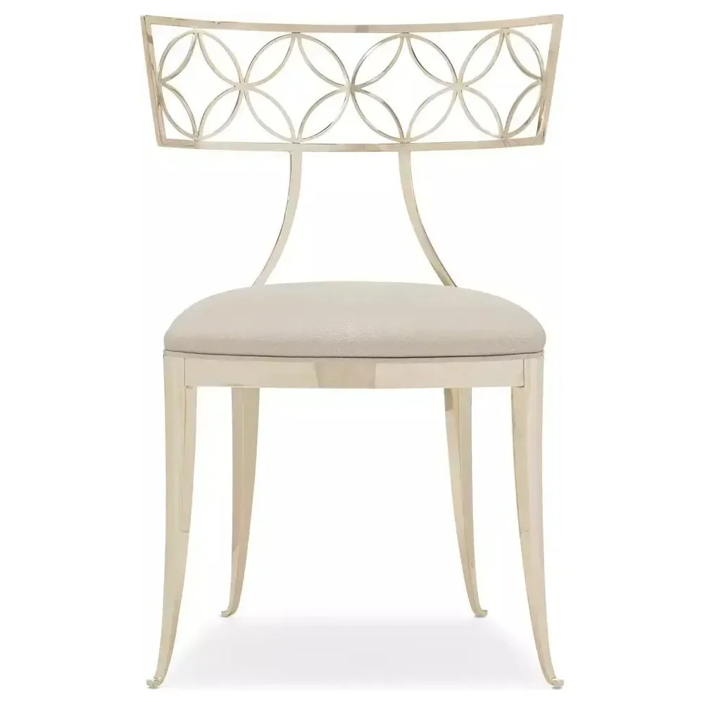 Wholesale Stackable Cafe Bistro Luxury Gold Metal Frame Dining Chair Irregular Back Of The Event Wedding Chair